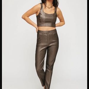 Dynamite Clothing Jessica Lurex Slim Pants